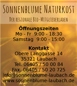 Sonnenblume Naturkost - Der regionale Bio-Mitgliederladen