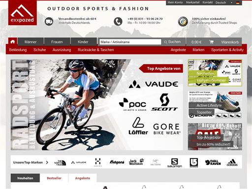 exxpozed - Online Shop für Outdoor- und Sportbekleidung