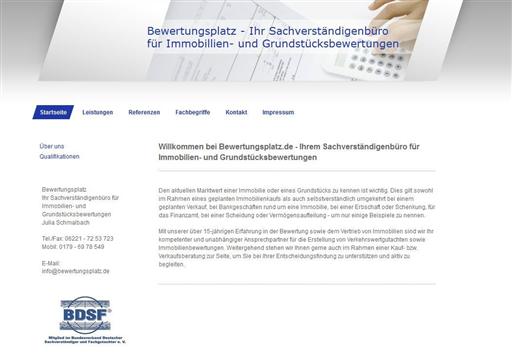 Bewertungsplatz - Sachverständigenbüro für Immobilien- und Grundstücksbewertungen Julia Schmalbach
