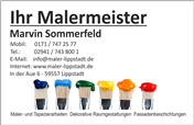Malermeister Sommerfeld